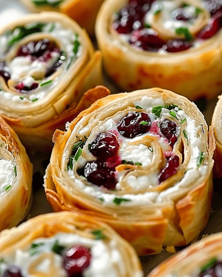 Tangy Cranberry Feta Roll-Ups Recipe