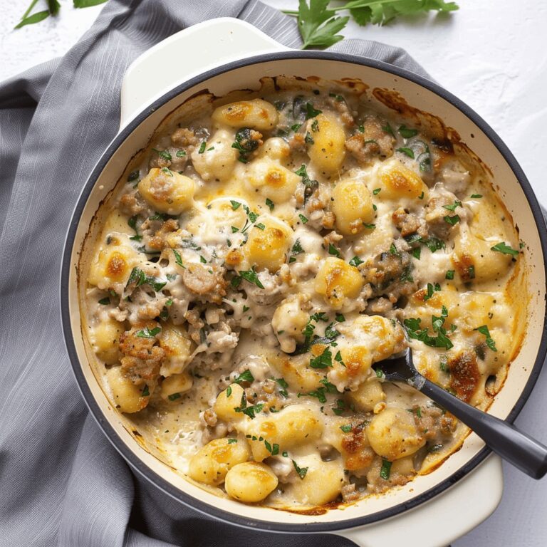 Creamy Baked Gnocchi with Sausage Recipe