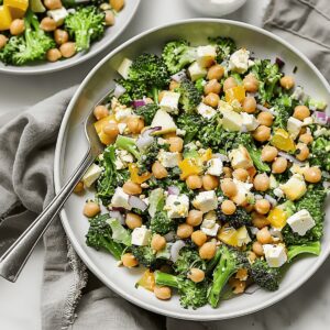 Broccoli and Chickpea Crunch Salad Recipe