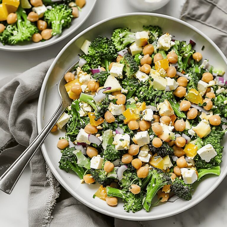 Broccoli and Chickpea Crunch Salad Recipe