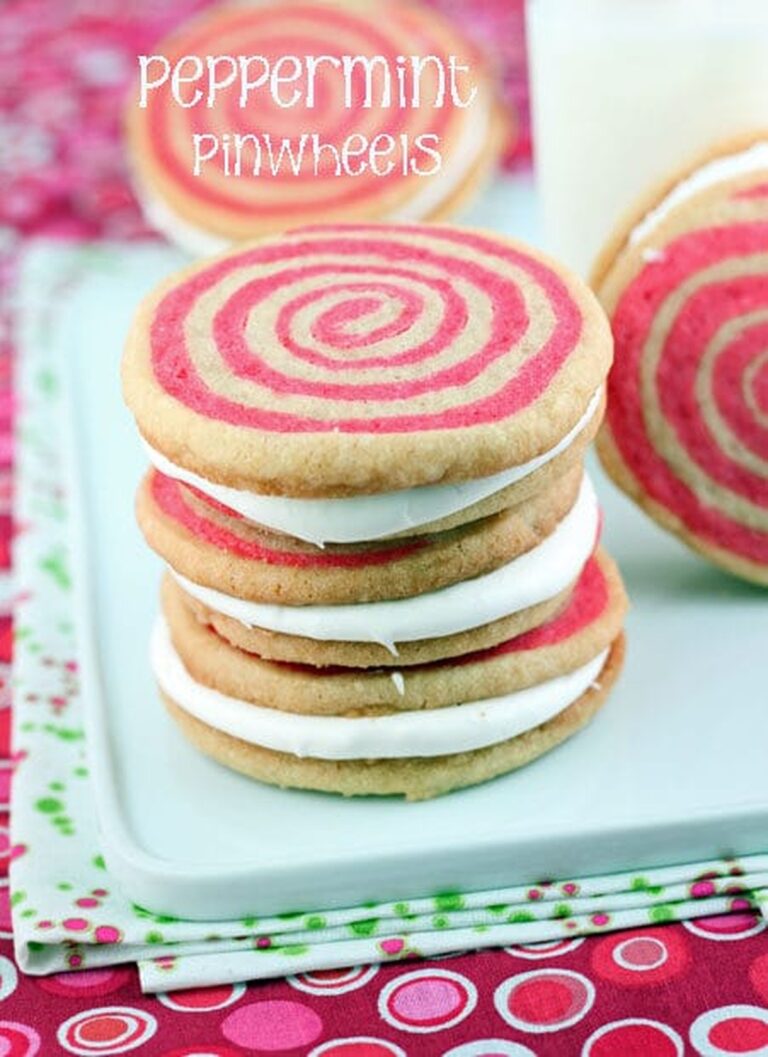 Peppermint Pinwheel Cookie Pies Recipe