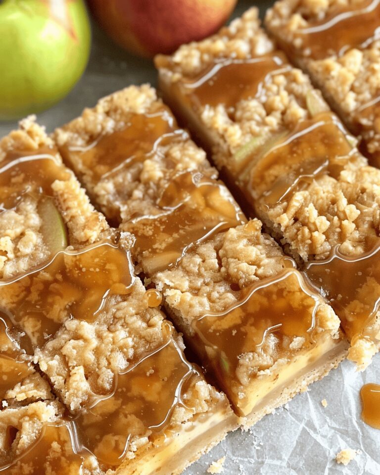Decadent Caramel Apple Cheesecake Bars Recipe