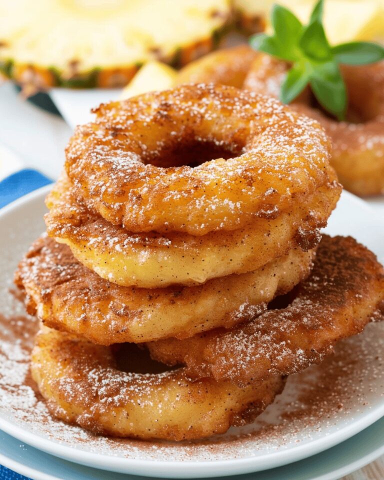 Crispy Pineapple Fritter Rings Recipe