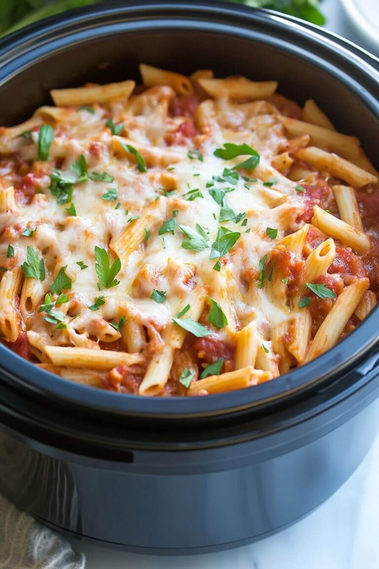 Slow Cooker Baked Ziti Recipe