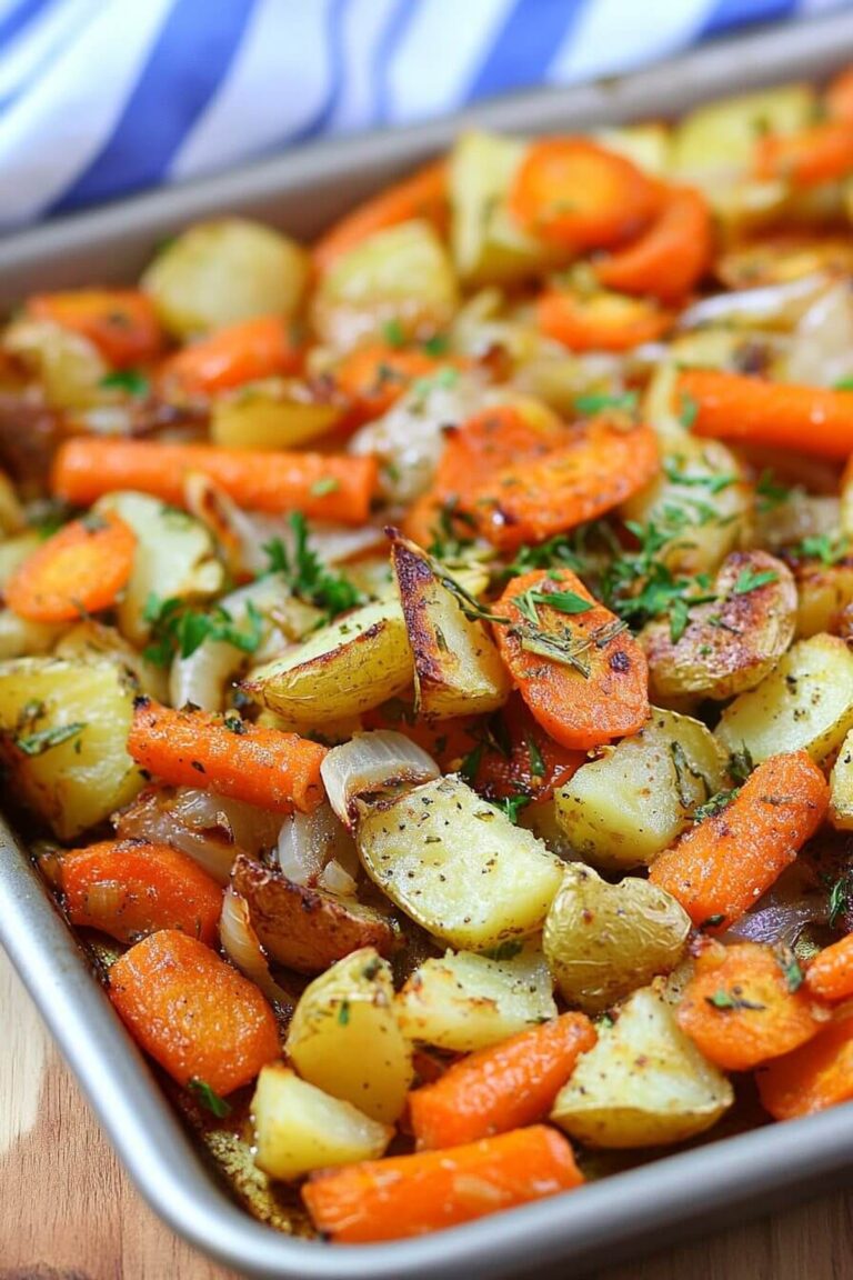 Roast Carrots, Potatoes & Onions Recipe