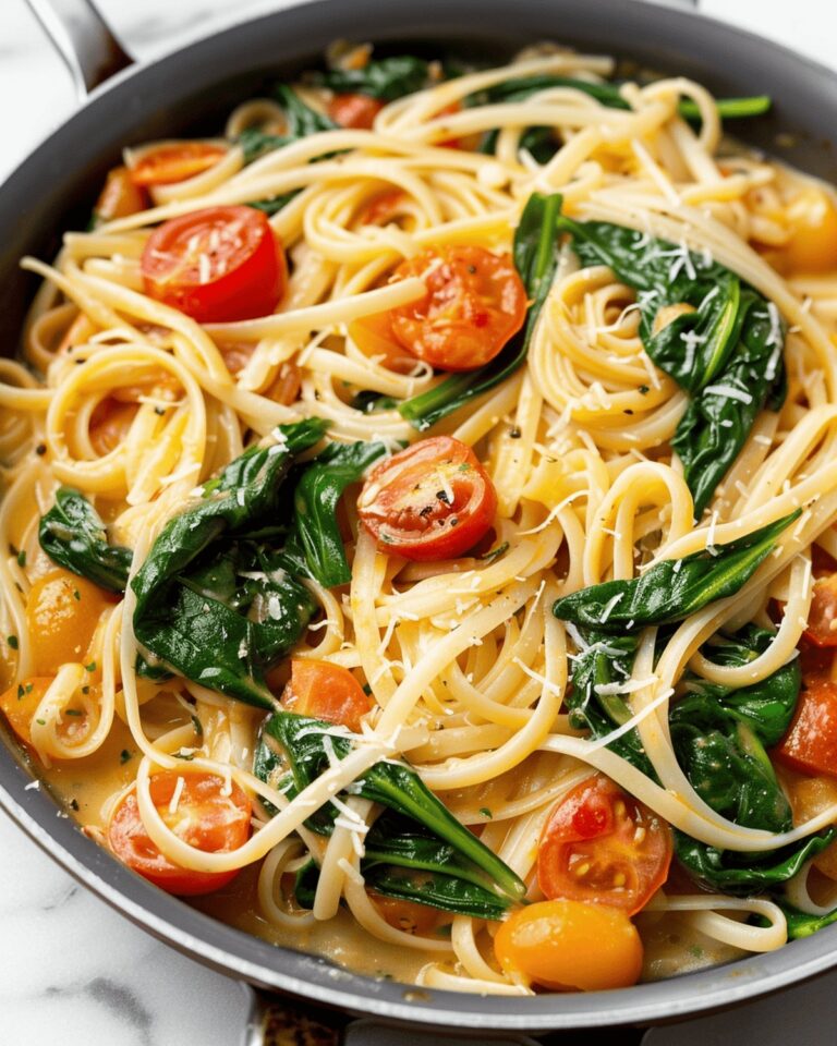 Creamy Spinach and Tomato Pasta Recipe