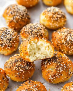 Crispy Homemade Air Fryer Mini Bagels Recipe