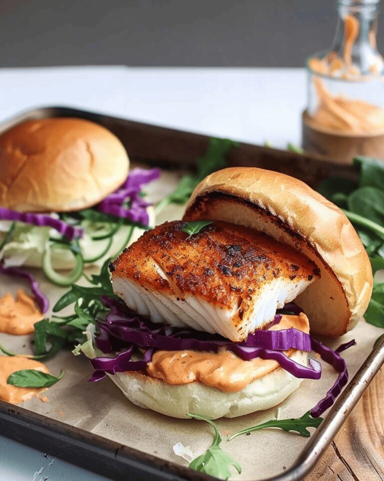 Fiery Blackened Fish Burger Recipe