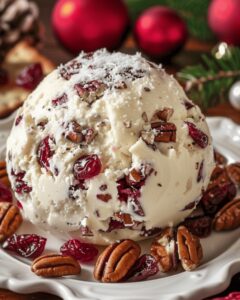 Velvety Cranberry Pecan Cheese Ball Recipe
