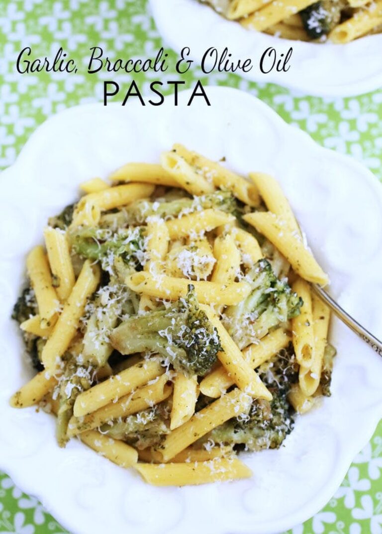 Garlic Broccoli Olive Oil Pasta Recipe