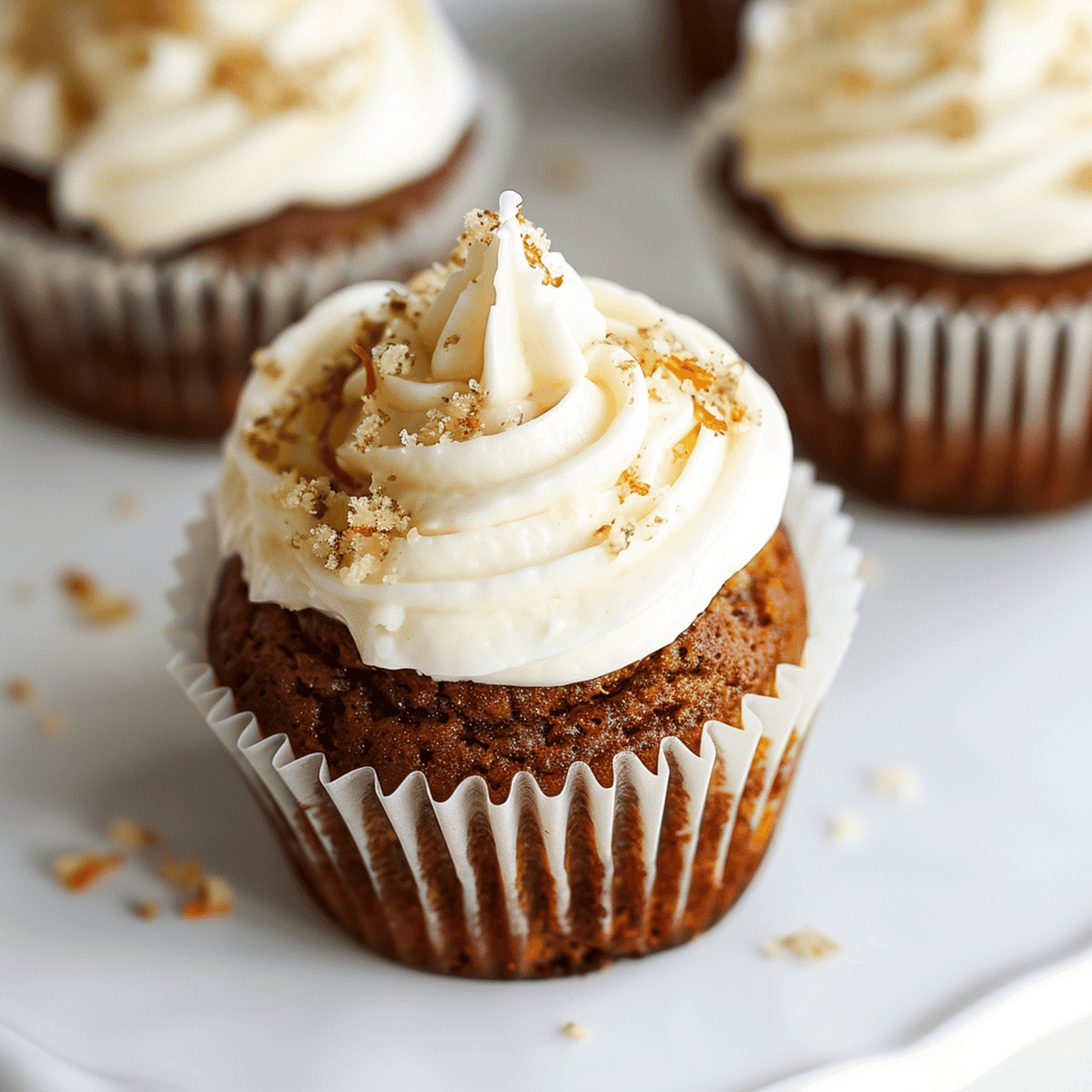 Moist Carrot Cake Cupcakes Recipe