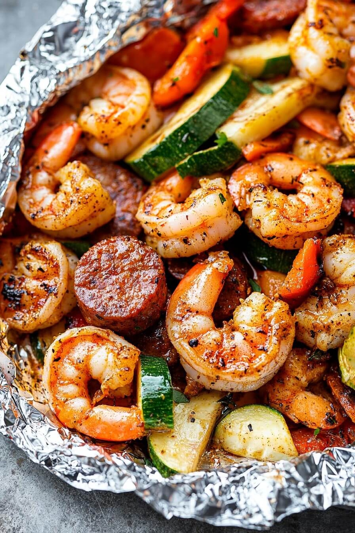 Cajun Shrimp Foil Packets Recipe