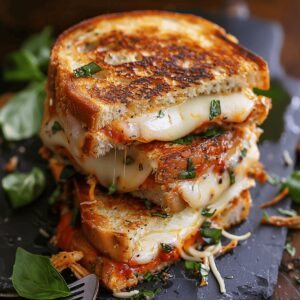 Irresistible Chicken Parmesan Grilled Cheese Recipe