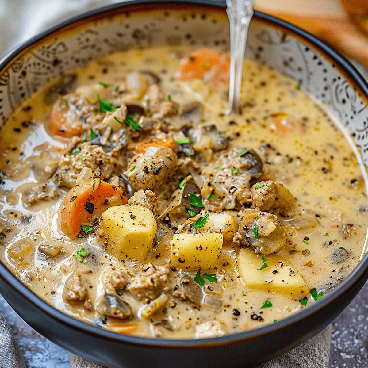 Hearty Potato and Sausage Chowder Recipe