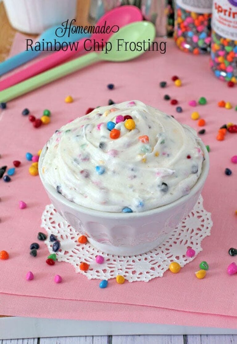 Homemade Rainbow Chip Frosting Recipe