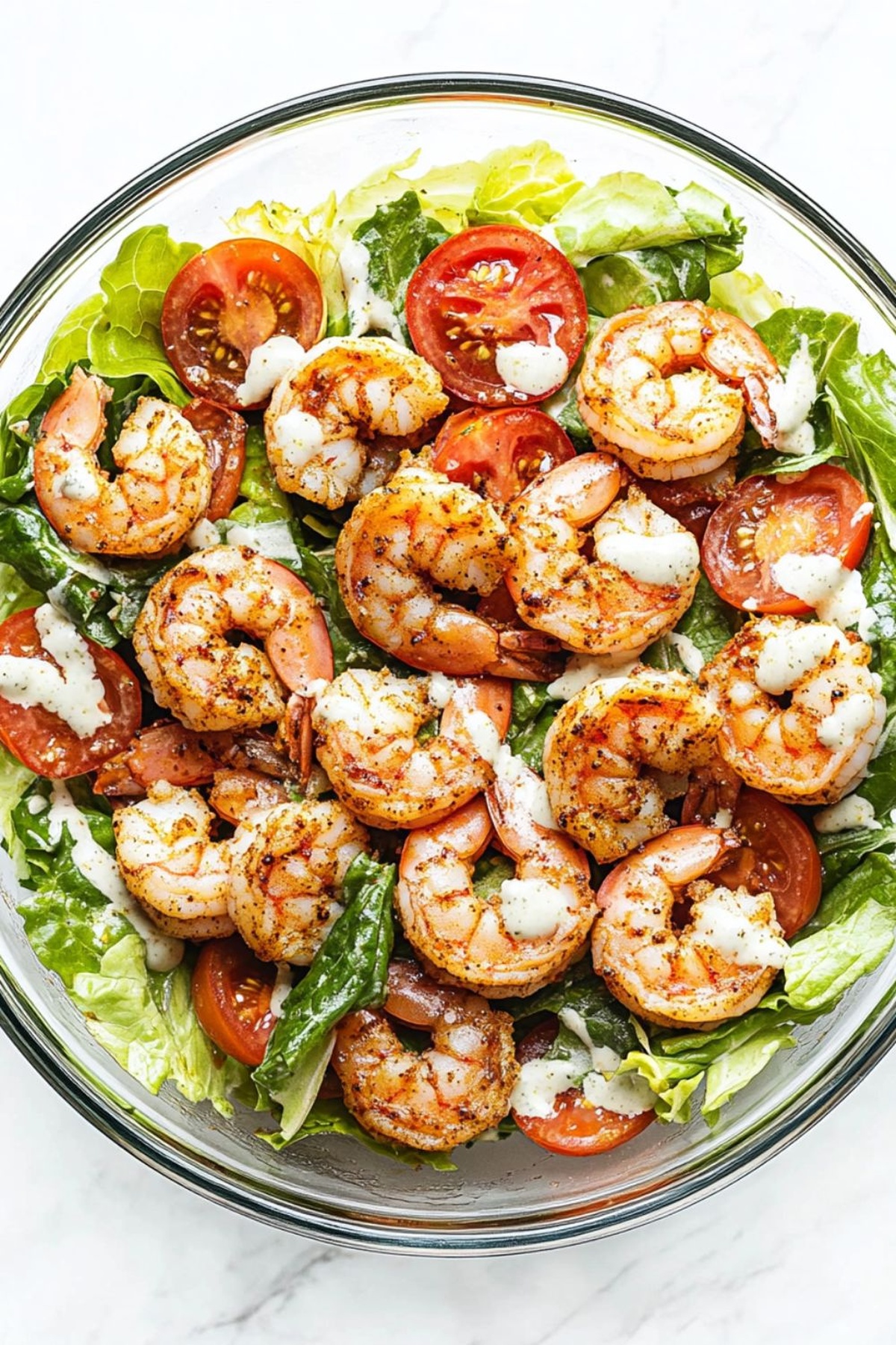 Low Carb Keto Shrimp Caesar Salad Recipe