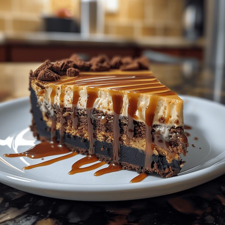 Decadent Caramel Brownie Cheesecake Recipe