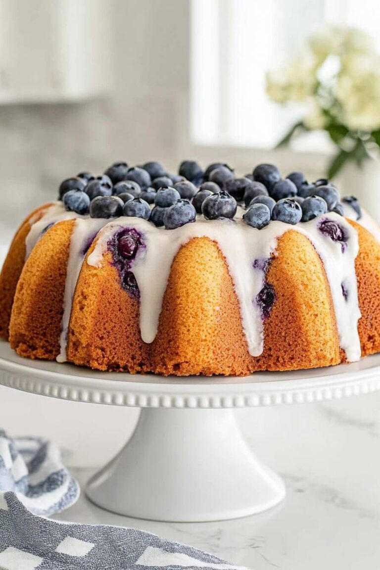 Blueberry Pound Cake Recipe