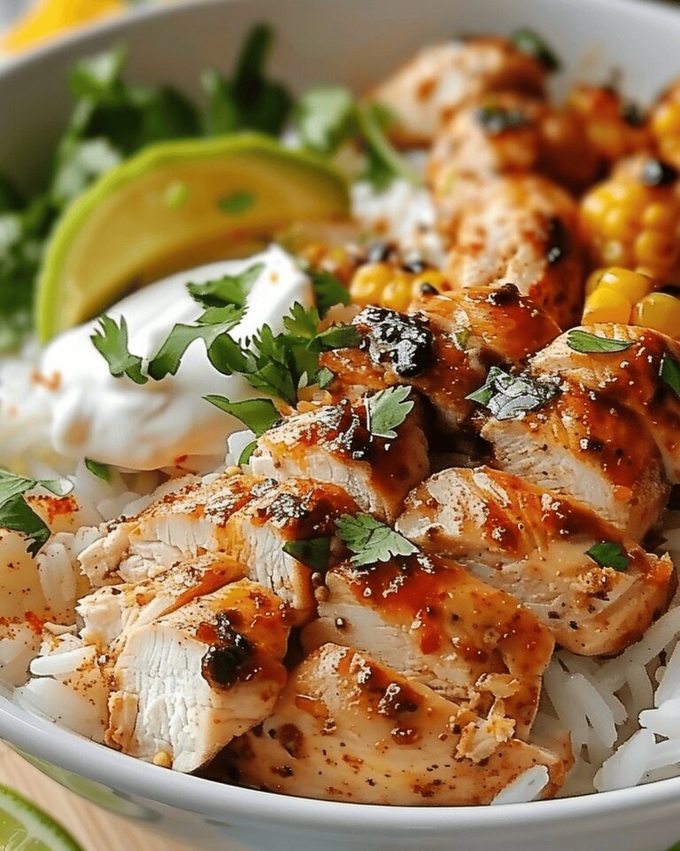 Vibrant Street Corn Chicken Rice Bowl Recipe