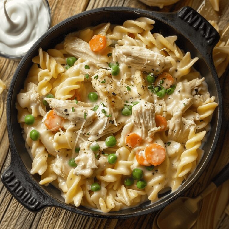 Creamy Chicken Pot Pie Pasta Recipe