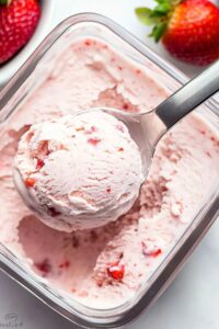 Low Carb Keto Strawberry Ice Cream (Sugar-Free) Recipe