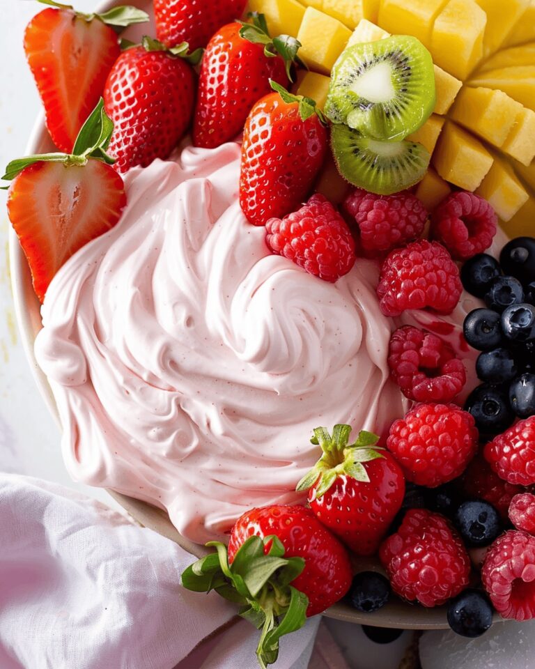 Creamy Strawberry Marshmallow Fruit Dip Recipe