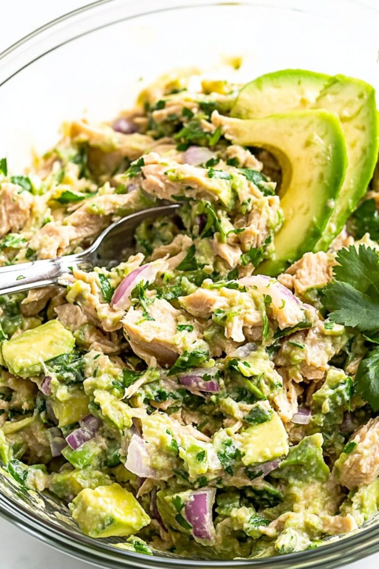 Low Carb Keto Avocado Tuna Salad Recipe