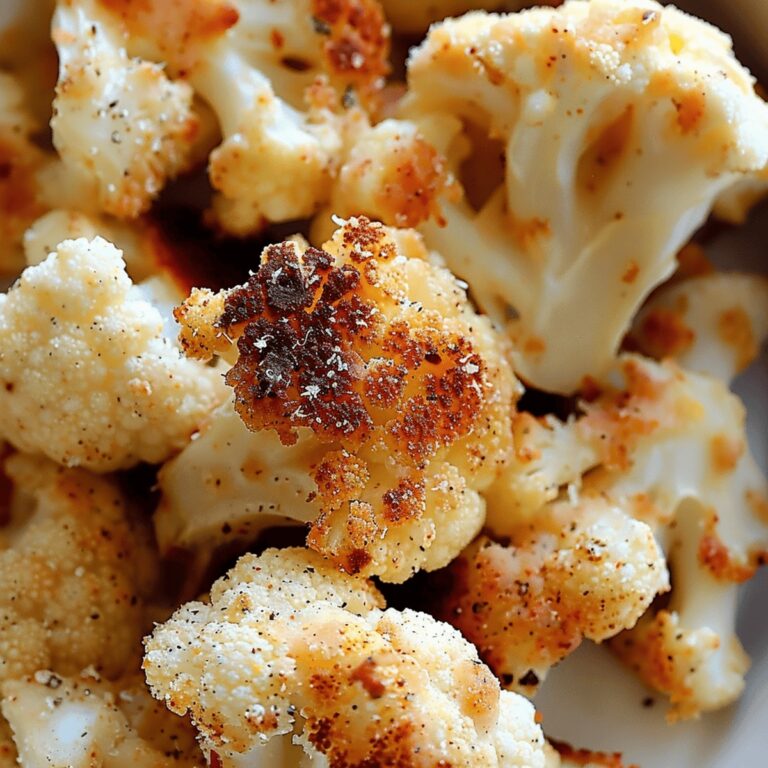 Crispy Garlic Parmesan Cauliflower Recipe