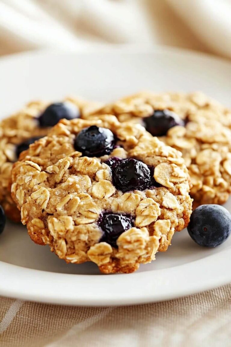 Banana Blueberry Oatmeal Breakfast Cookies Recipe