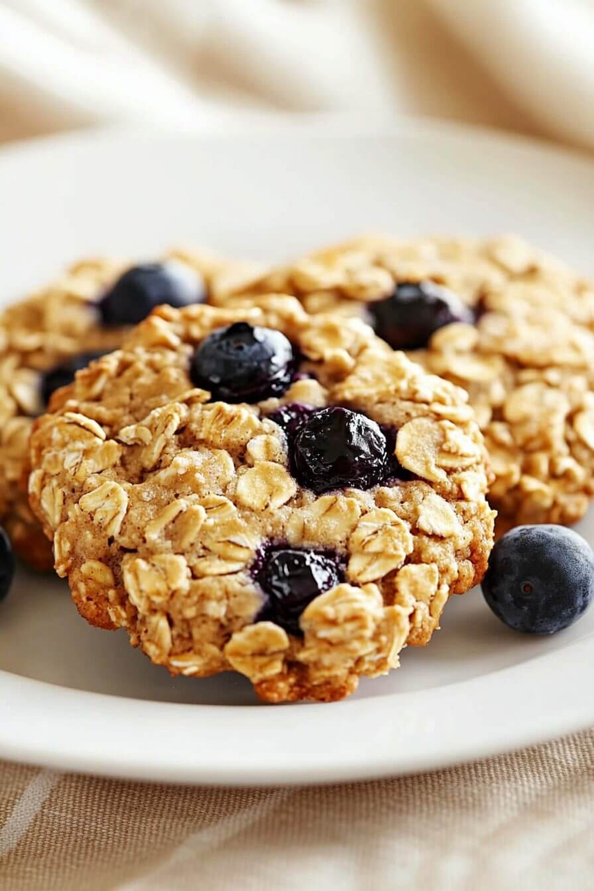 Banana Blueberry Oatmeal Breakfast Cookies Recipe