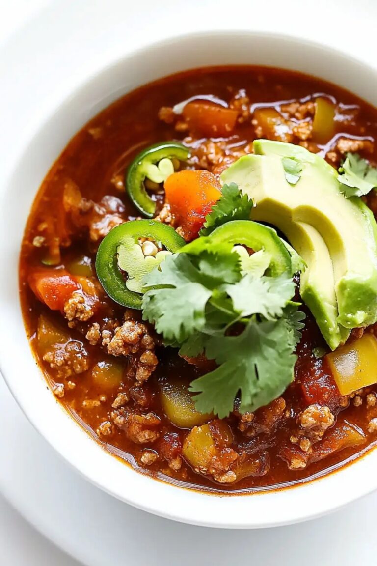 Low Carb Keto Whole30 Chili Recipe