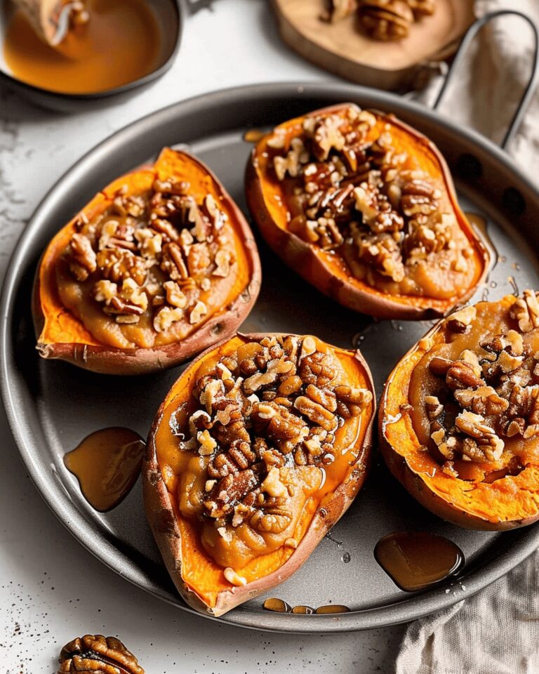 Indulgent Maple Walnut Sweet Potatoes Recipe