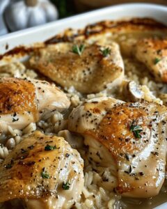 Hearty Chicken Rice Bake Recipe