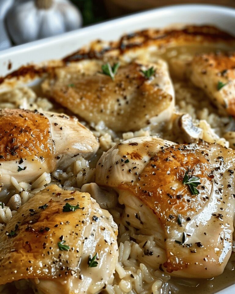 Hearty Chicken Rice Bake Recipe