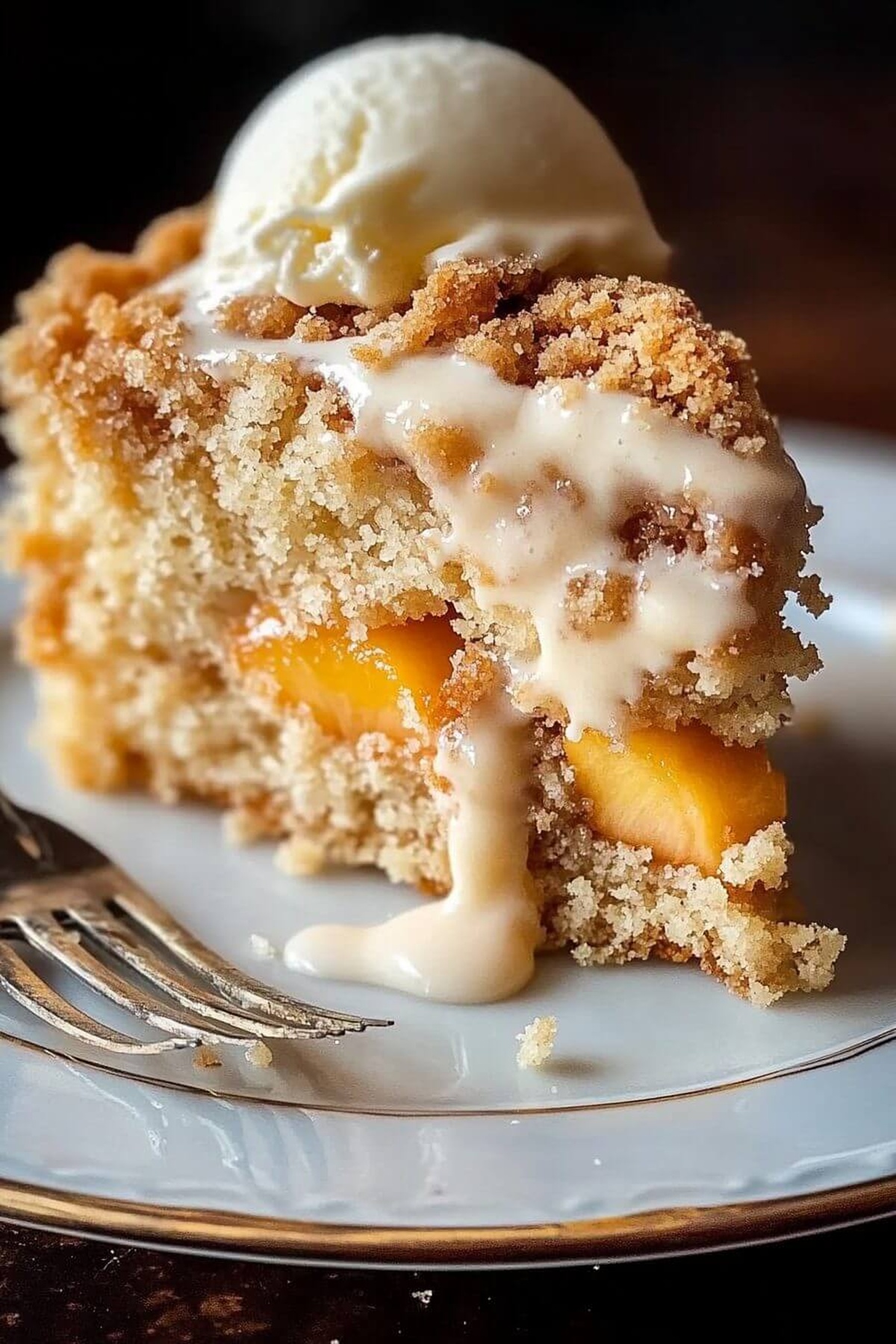 Southern Peach Crumb Cake Recipe