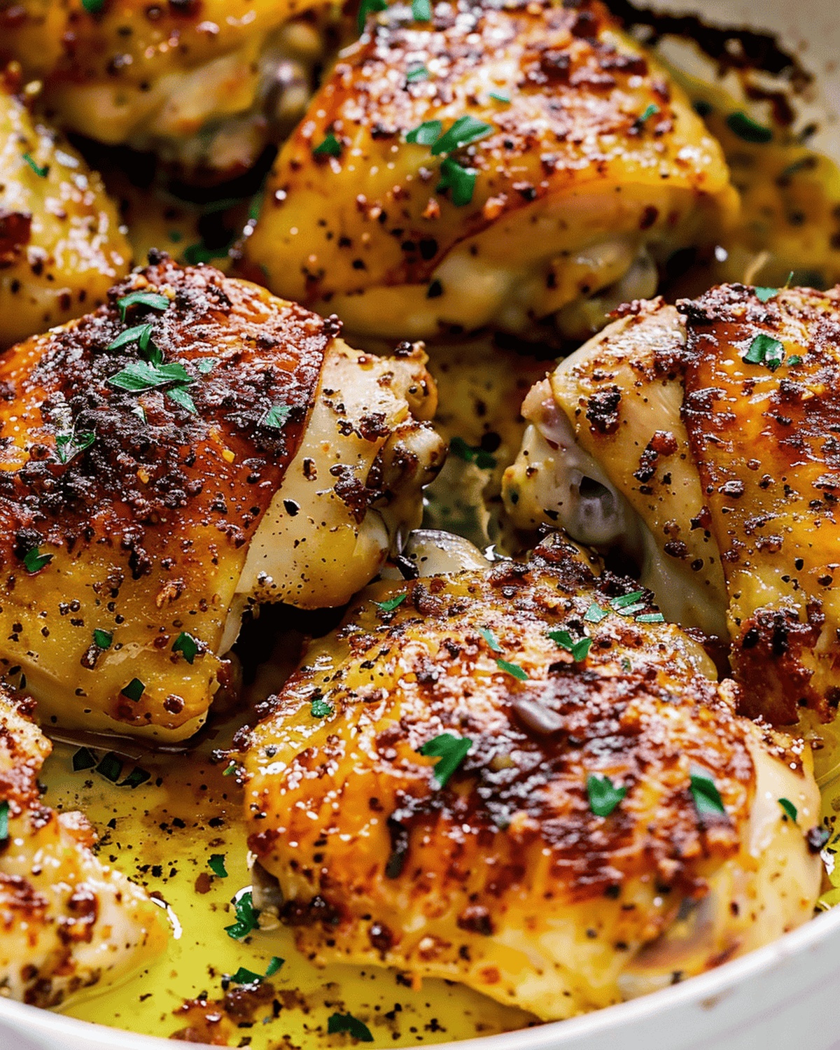 Juicy Oven Baked Chicken Thighs Recipe