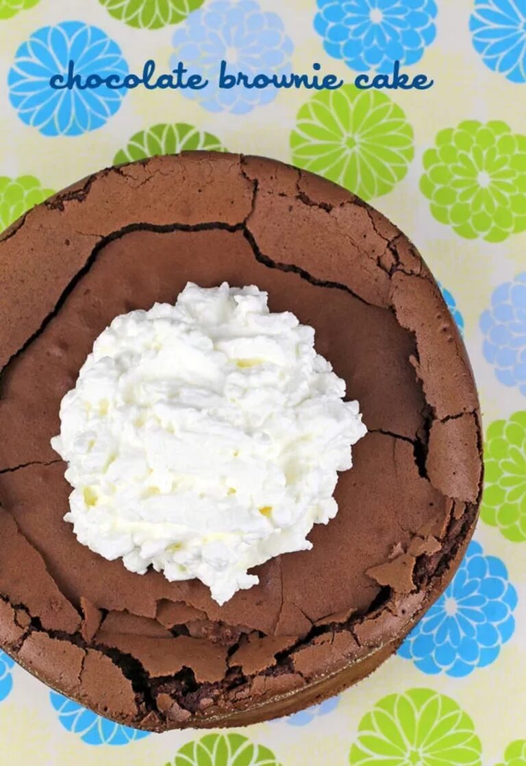 Flourless Chocolate Brownie Cake Recipe