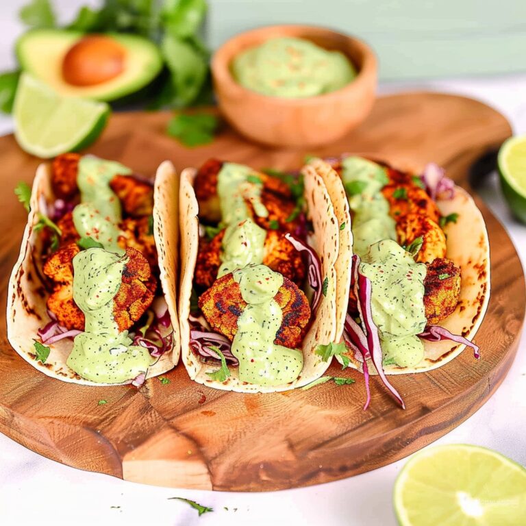 Zesty Shrimp Tacos with Avocado Crema Recipe