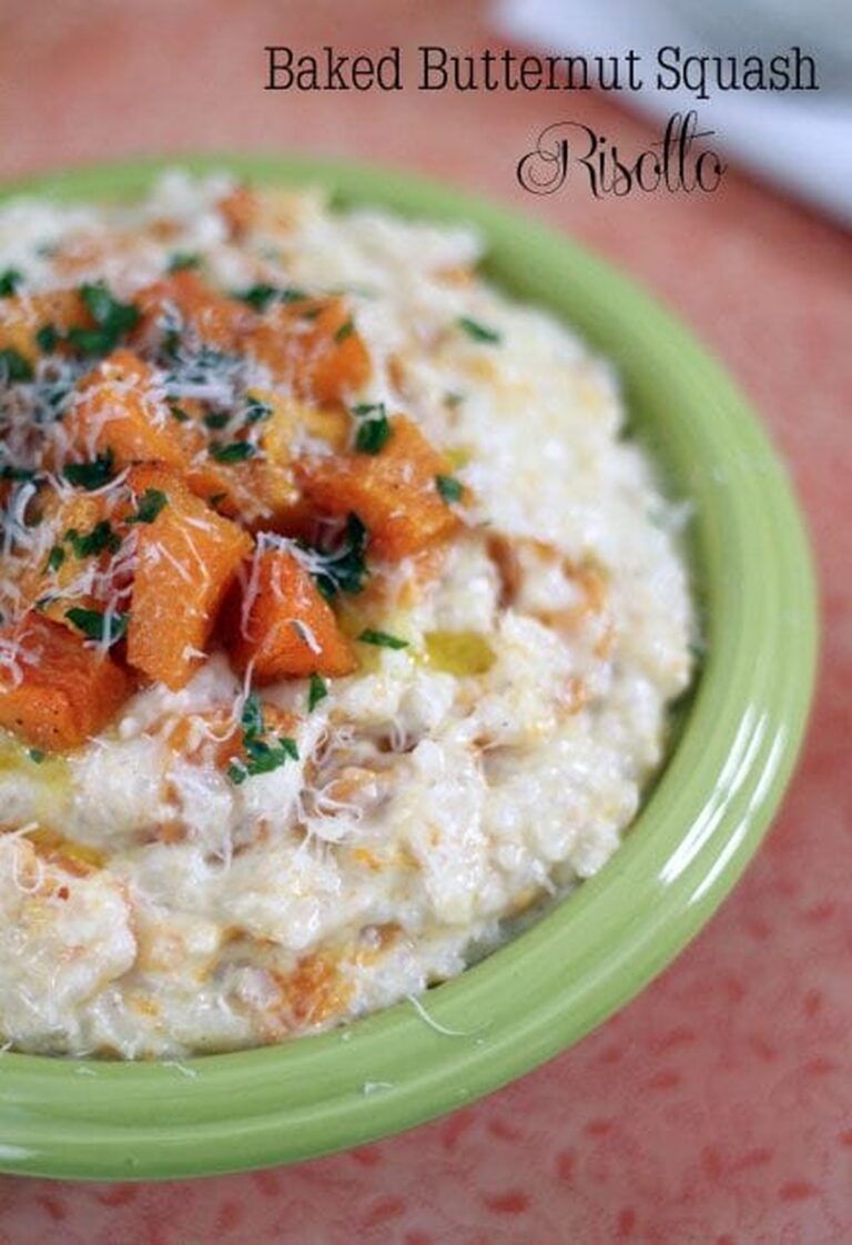 Baked Butternut Squash Risotto Recipe