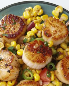 Delightful Seared Scallops and Corn Salad Recipe