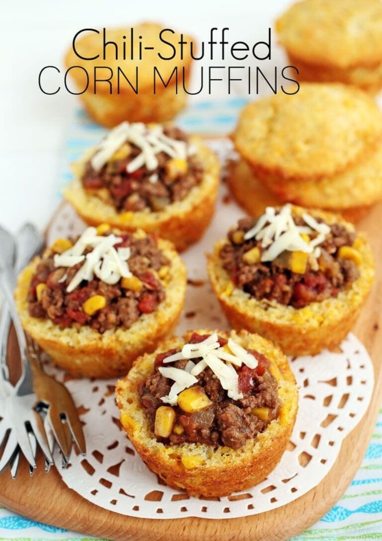 Chili Stuffed Corn Muffins Recipe