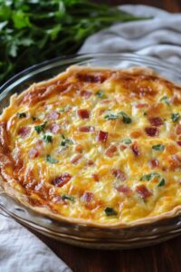Homestyle Bacon And Cheese Quiche Recipe
