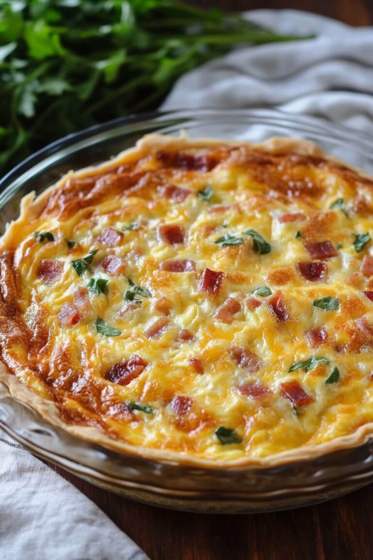Homestyle Bacon And Cheese Quiche Recipe