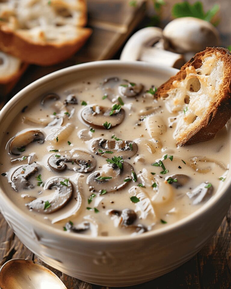 Velvety Mushroom And Onion Soup Recipe