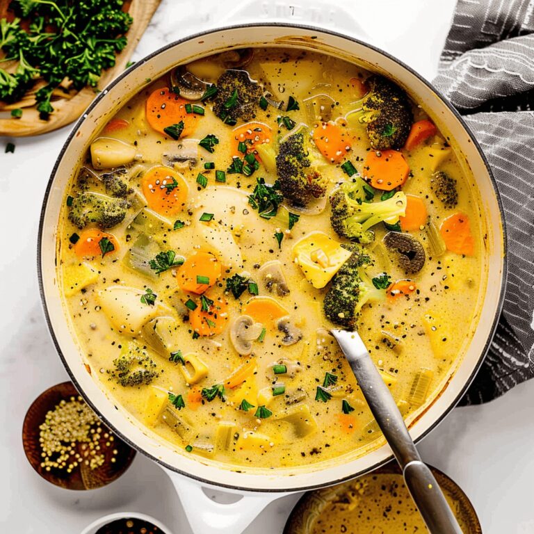 Hearty One Pot Vegetable Soup Recipe